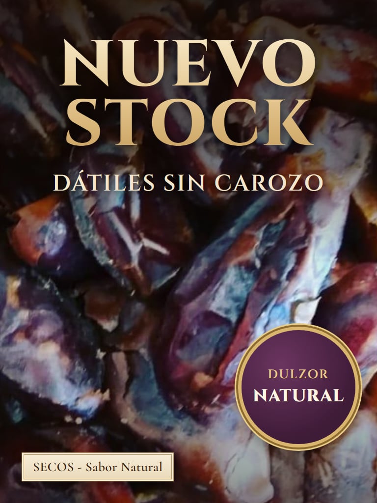 Nuevo stock: Dátil sin carozo